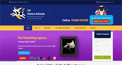 Desktop Screenshot of 1stchoiceanimals.com