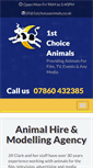 Mobile Screenshot of 1stchoiceanimals.com